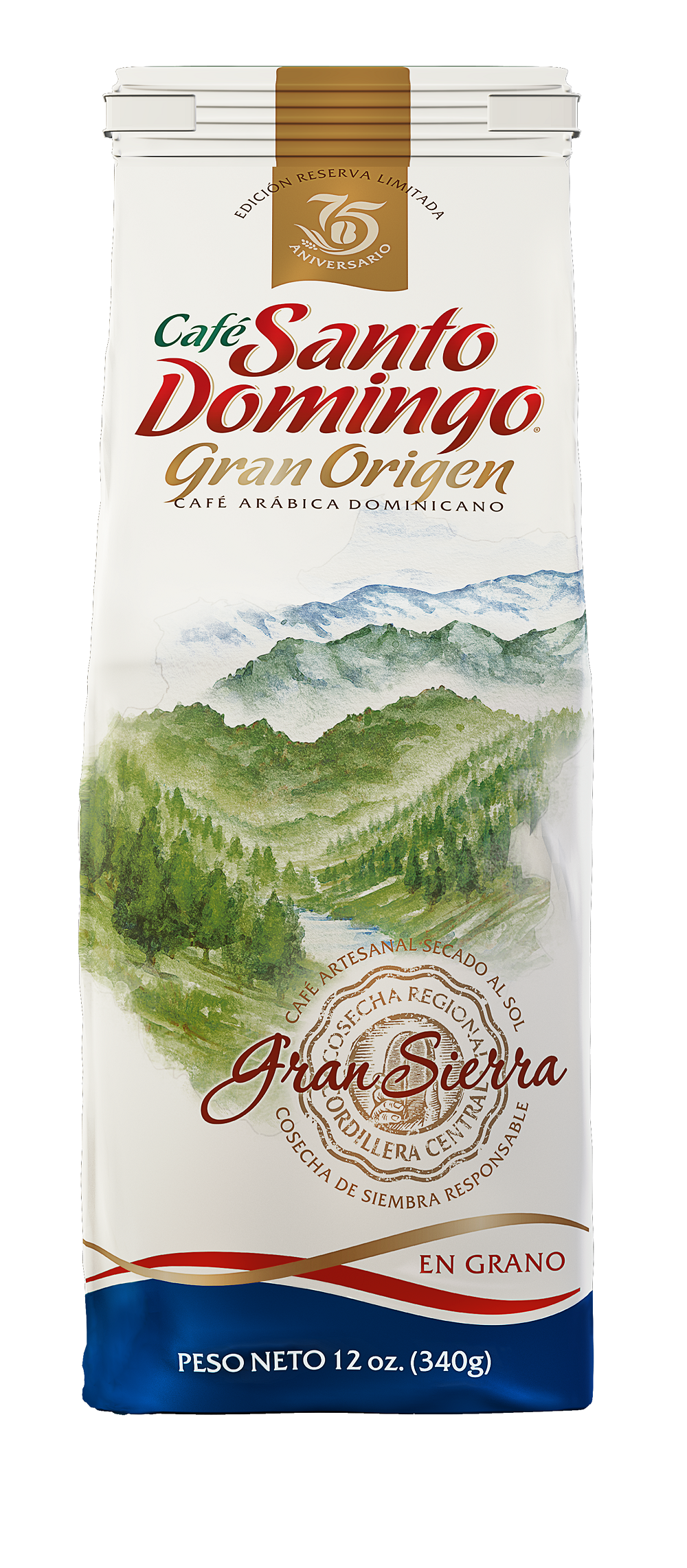 CAF&Eacute; SANTO DOMINGO GRAN ORIGEN GRAN SIERRA GRANO