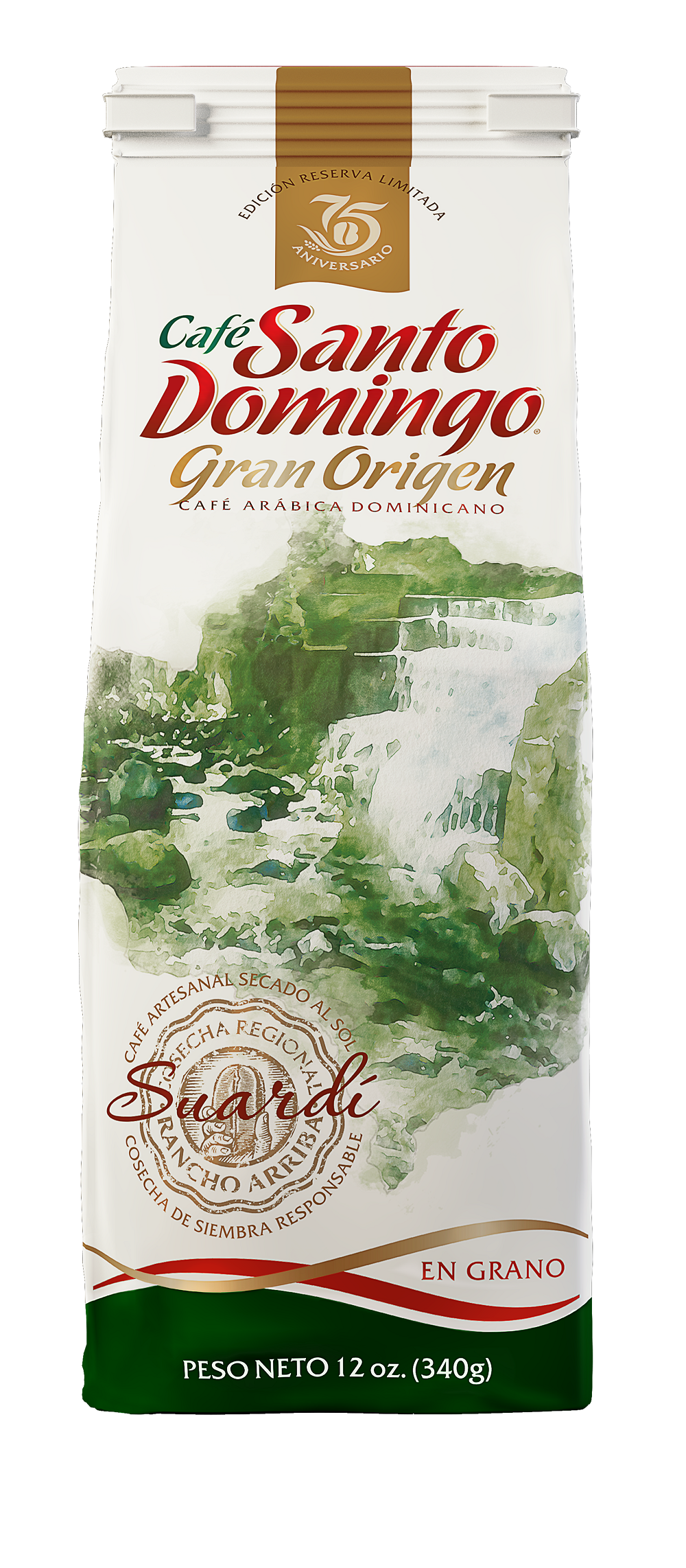 CAFÉ SANTO DOMINGO GRAN ORIGEN SUARDÍ GRANO