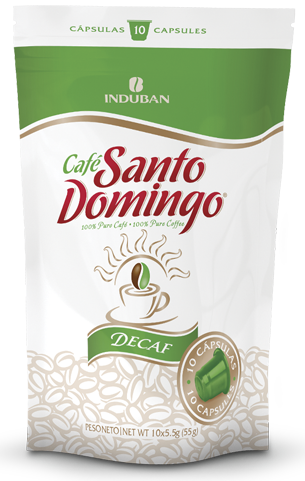 C&Aacute;PSULA DE ESPRESSO CAF&Eacute; SANTO DOMINGO DESCAFEINADO